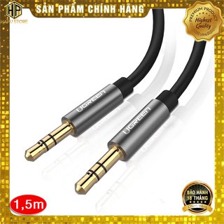 Cáp audio 3.5mm tròn ugreen 10734 dài 1,5m chính hãng - hapustore