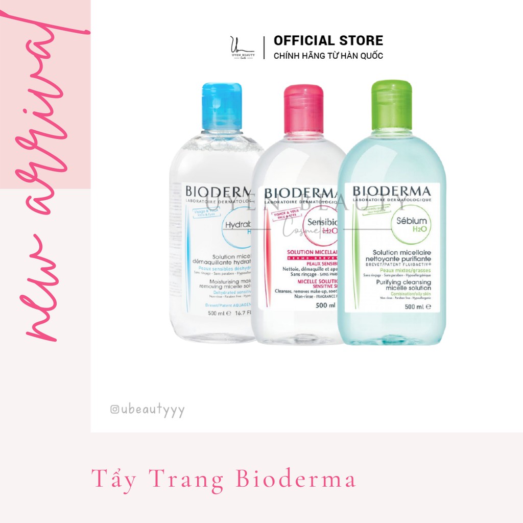 [ Hàng Chính Hãng ] Nước Tẩy Trang Bioderma H20 100ml 250ml 500ml