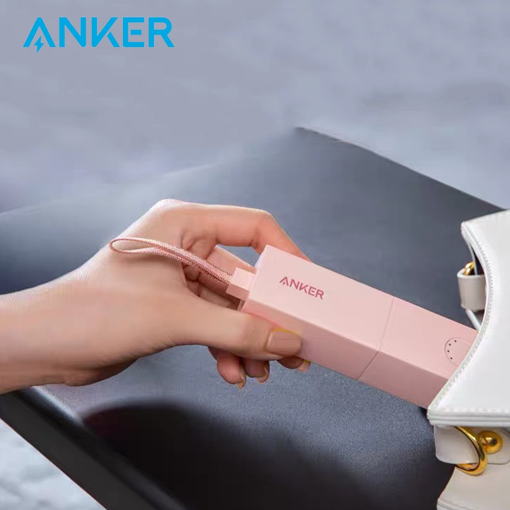 Pin Dự Phòng Anker PowerCore Fusion  5000mAh Prism 2in1 - A1633 sạc nhanh  20W IPhone 11 12 13 Pro Max kiêm sạc