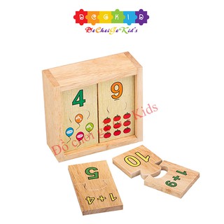 Đồ chơi gỗ - Bộ ghép hình học số Winwintoys