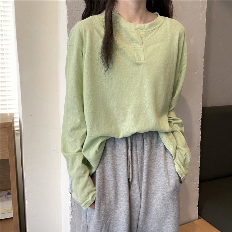 IELGY IELGY Áo Thun Tay Dài Chống Nắng Bằng Lụa Lạnh Mỏng Phong Cách Hàn Quốc Cho Nữ