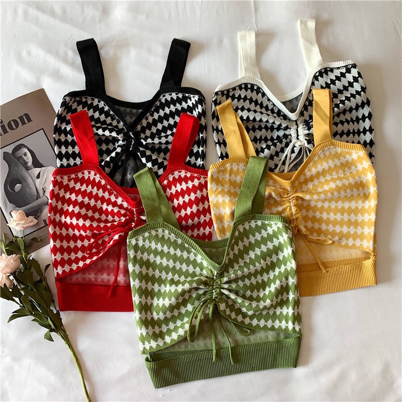 [A & X] Áo Hai Dây Dệt Kim Kiểu Rỗng Thời Trang Quyến Rũ 2022 Dành Cho Nữ | BigBuy360 - bigbuy360.vn