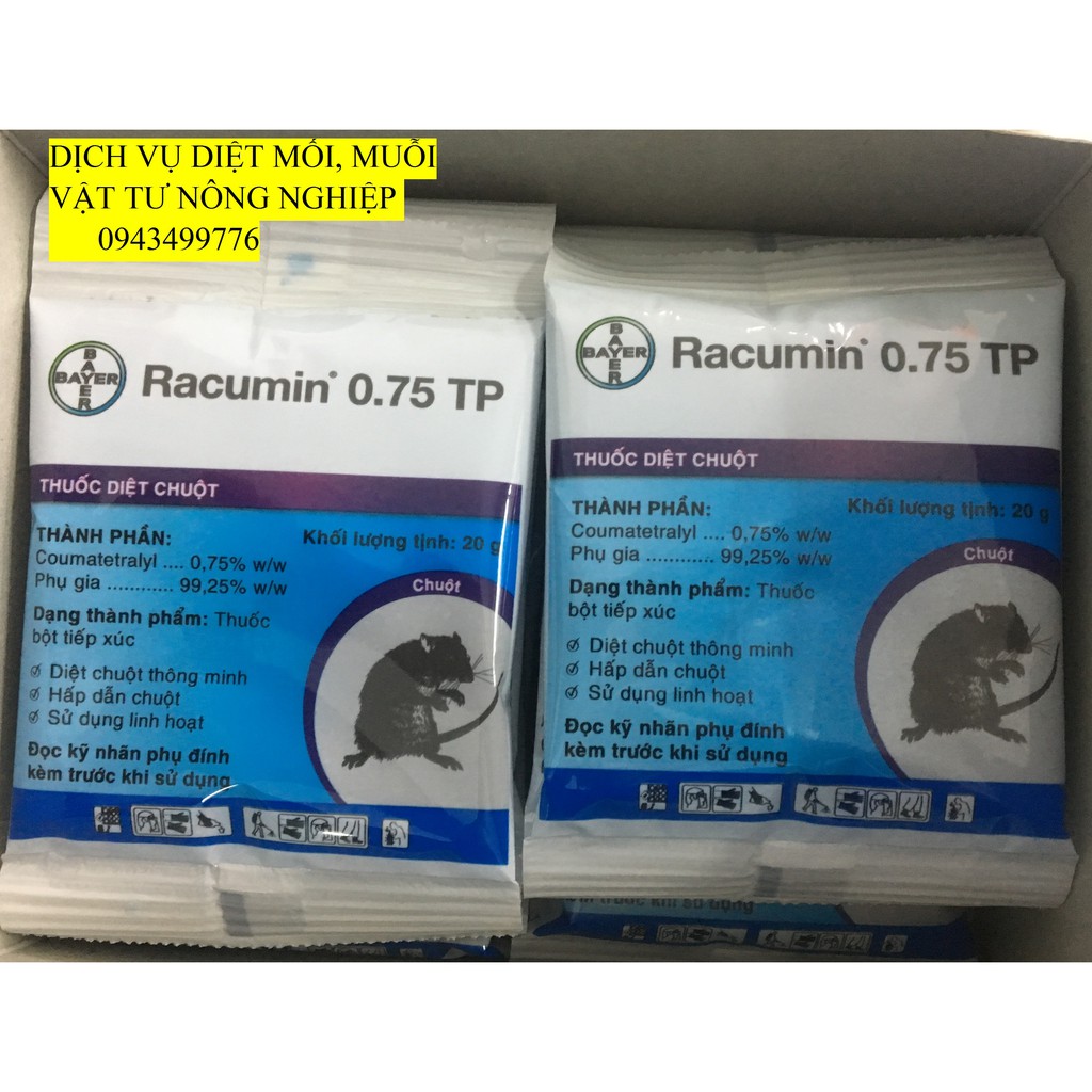 Thuốc diệt chuột RACUMIN 0.75 TP