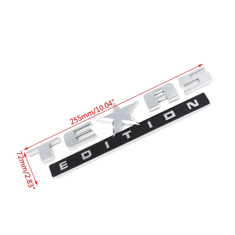 EDB* TEXAS EDITION Emblem 3D Universal Decal For Chevy Silverado GMC Sierra Truck