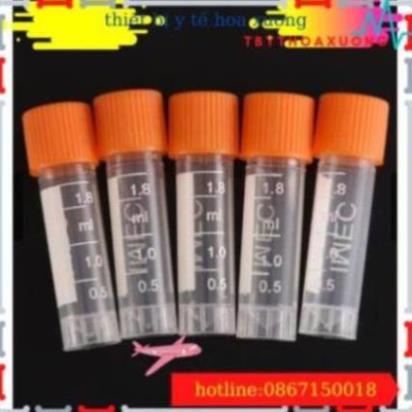 Ống Cryo, Ống LưuTrữ Lạnh Tế Bào 1.8ml  [ Com Bo 50 ống ]