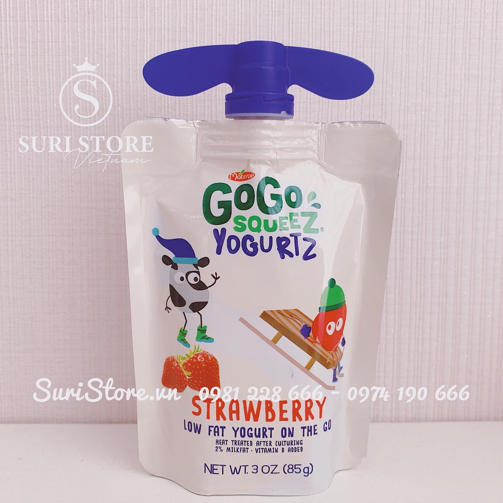 Sữa chua cho bé GOGO SQUEEZ dạng túi tiện lợi, đủ vị thơm ngon