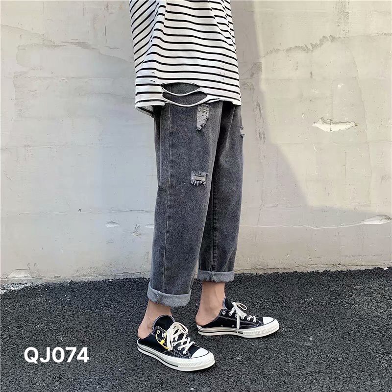 Quần Jean baggy nam VN CLO wash rách đủ màu - QJ075