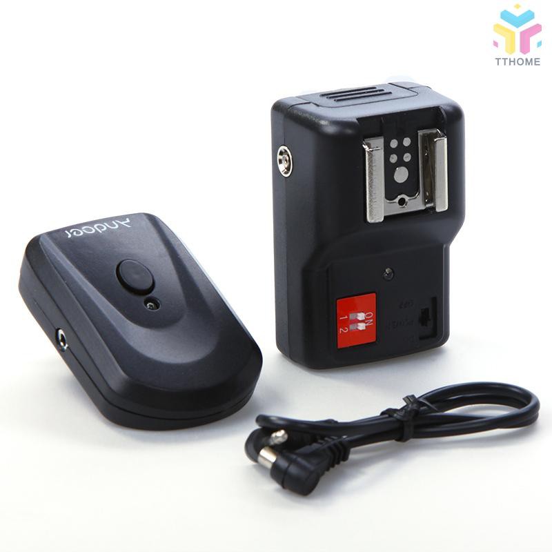 T&T Andoer 4 Channels Wireless Remote Speedlite Flash Trigger Universal for Canon Nikon Pentax Olympus PT-04GY