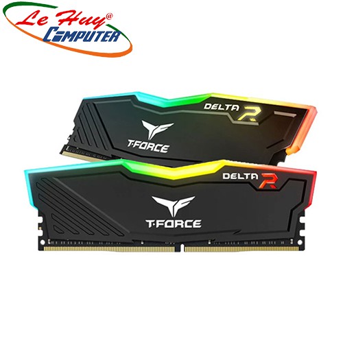 Ram máy tính TEAM T-Force Delta RGB 16GB (2x8GB) DDR4 3000MHz - Tặng 1 Fan UX100 ARGB