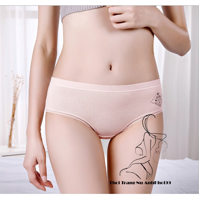 Quần lót nữ Chất Cotton Viền ren lưng Viền thun có chọn màu chọn size lớn QL05 | BigBuy360 - bigbuy360.vn