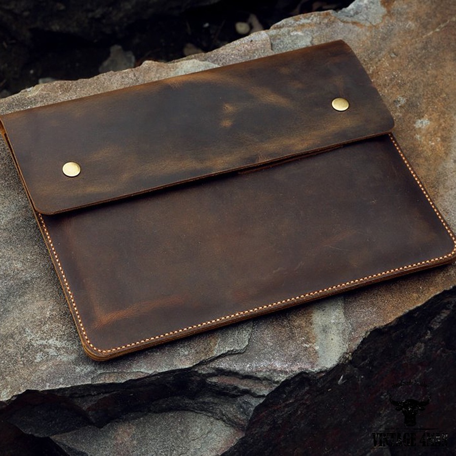 Túi Da Đựng Laptop, Máy Tính Bảng, tệp A4 / Da thật M9