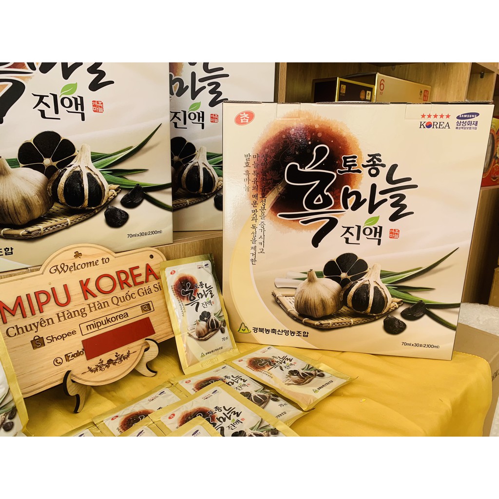 Nước Tỏi Đen Black Garlic Hàn Quốc 30 gói x 70ml