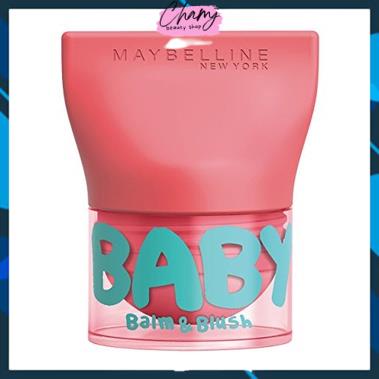 Son Maybelline, son dưỡng môi  số 01 Baby Lips Balm & Blush Innocent Peach Lipstick