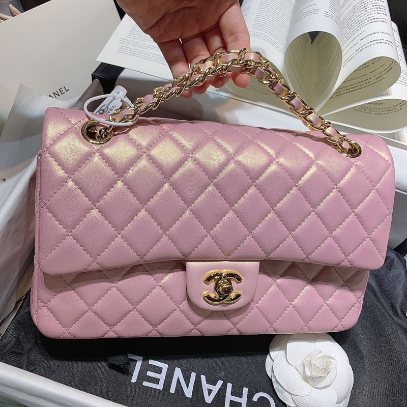 Túi xách da nữ Classic Chất da thật mịn Size 25.5 Fullbox nam châm