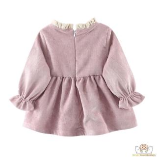 Đầm Nhung Bé Gái Cột Nơ
