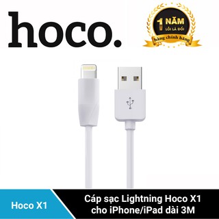 Cáp sạc Lightning Hoco X1 dài 3M - Nhà Phân Phối Chính Thức