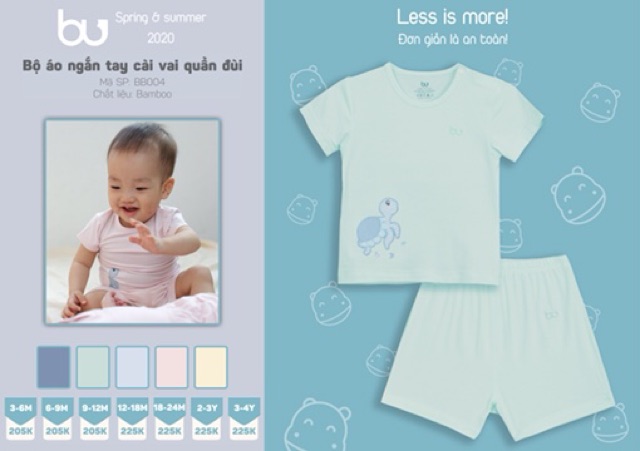 Bộ bu cài vai thêu rùa cho bé