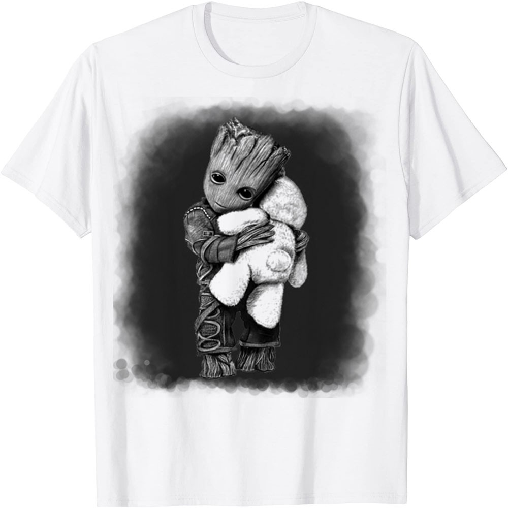Áo Thun In Hình - Groot và Ted Bear Groot - TH3711