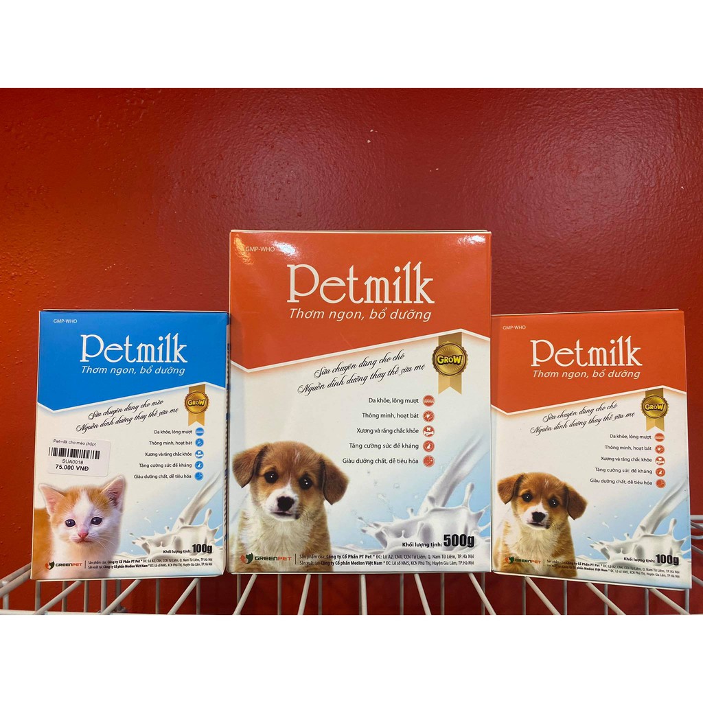Sữa Cho Chó Mèo Pet Milk- Sữa Bột Cho Chó Mèo Con PetMilk