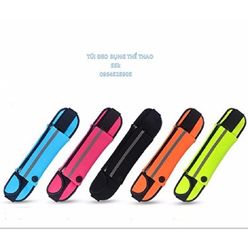 Túi Đeo Bụng Đai chạy bộ đeo hông túi đựng điện thoại chạy bộ Siêu Nhẹ Ôm Sát Phản quang 55k