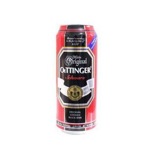 Bia đen Oettinger 4,9% Đức - lon cao 500ml thùng 24 lon