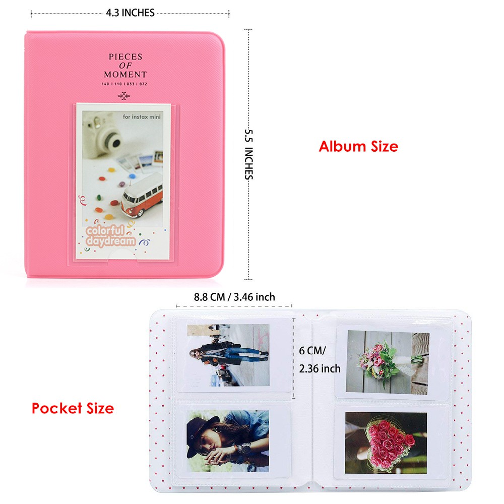 Album đựng ảnh 64 ngăn cho máy chụp ảnh tức thì Fujifilm Fuji Instax Mini 7 8 9 70