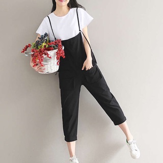 Quần yếm nữ phong cách Hàn Quốc chất đẹp