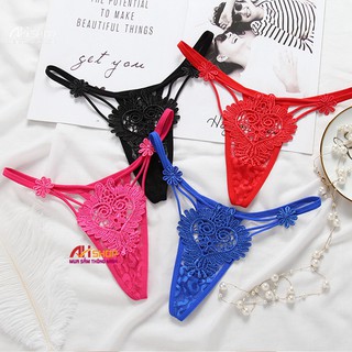 Quần lót lọt khe nữ họa tiết sexy, quần chip ren thêu hoa gợi cảm xì lip cực đẹp hấp dẫn 2133