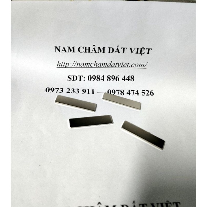 Nam châm viên 40x10x2mm, nam châm siêu mỏng đất hiếm, nam châm hình chữ nhật hít mạnh