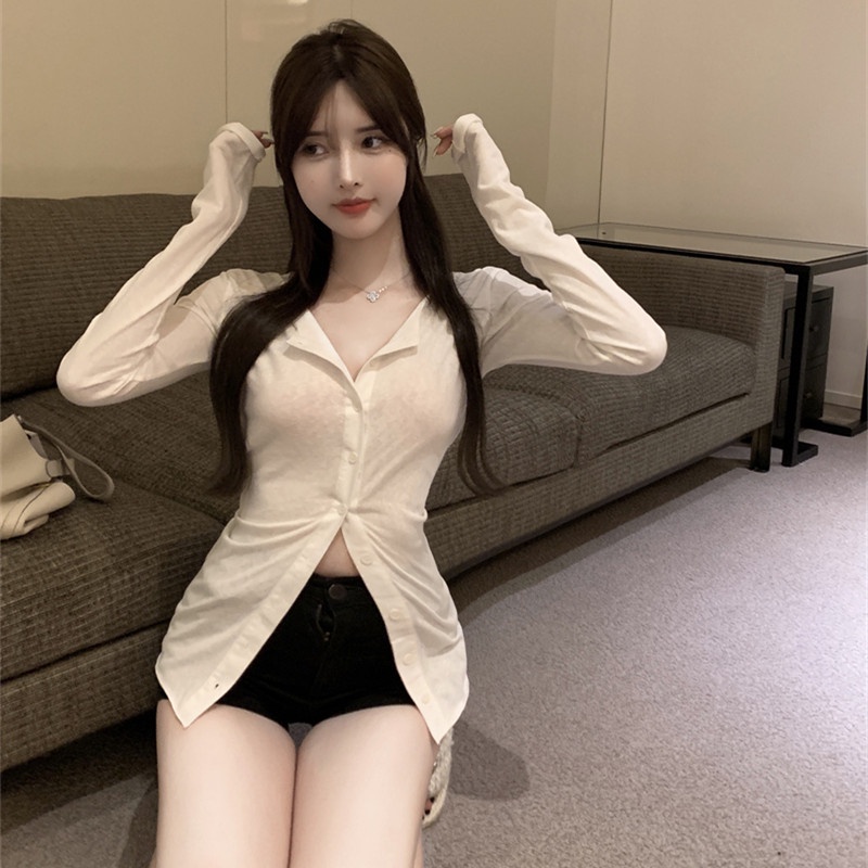 Áo Thun Nữ Dài Tay Cổ Tròn Thời Trang Hàn