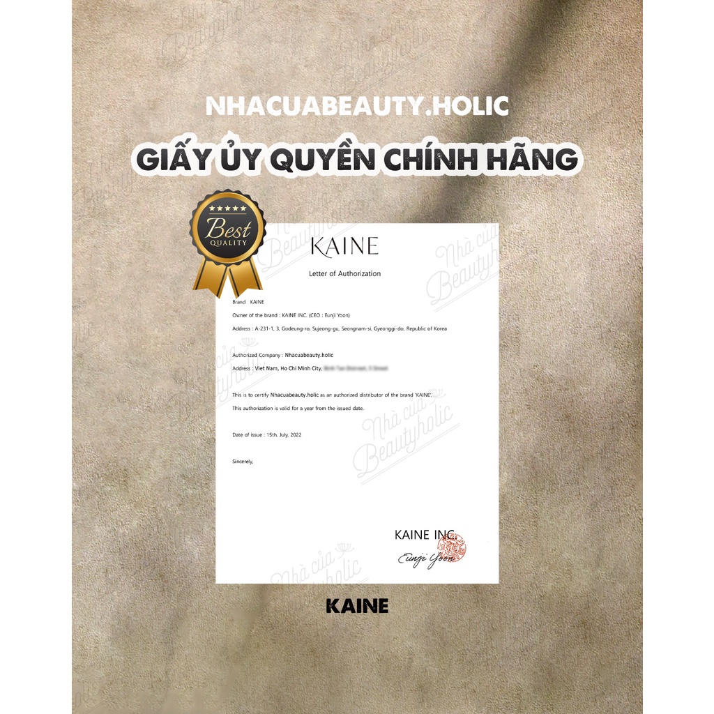 Serum dưỡng trắng da thuần chay KAINE VITA DROP SERUM