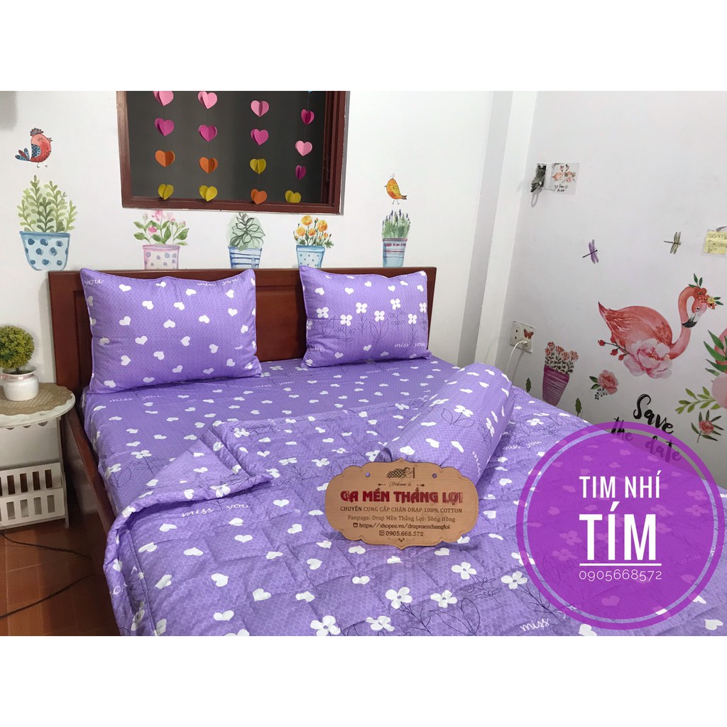 ga gối Cotton 100% Thắng Lợi chính hãng có in logo thắng lợi