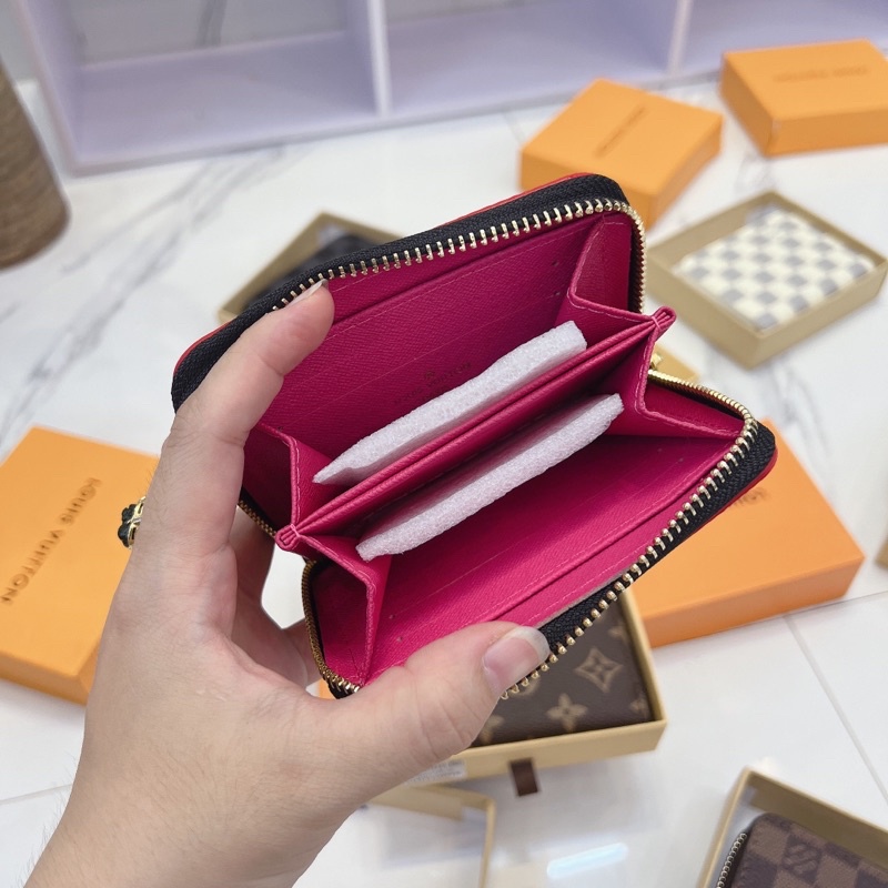 Ví họa tiết sz mini 15cm kéo khoá
