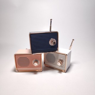 Loa di động mini hình radio cổ điển - kết nối bluetooth - ảnh chụp thật