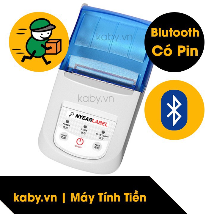 Máy In Tem Mã Vạch Cầm Tay NYEAR LABEL (Máy In Tem GHTK) Bluetooth