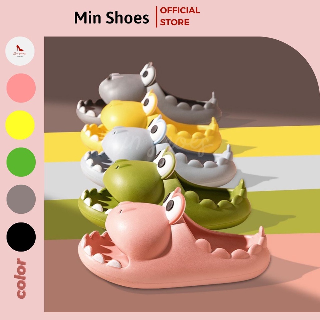 Dép sục crocs cá sấu mắt to há miêng full size nam nữ (hàng loại 1)