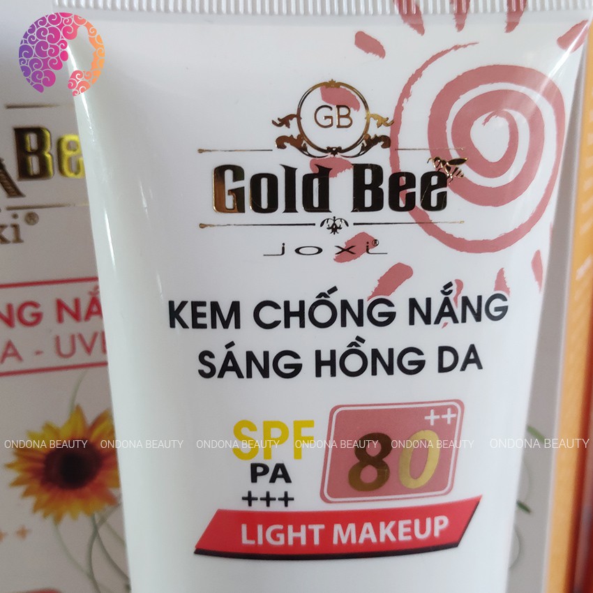 [SPF 80 PA+++] Kem Chống Nắng Sáng Hồng Da Gold Bee - Hàng Chính Hãng - Ondona Beauty