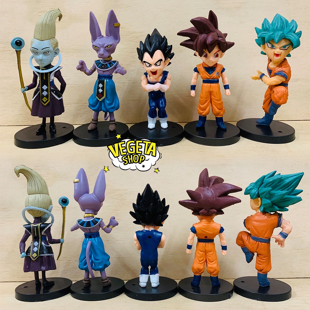 Mô hình Dragon Ball Super WCF - Buu Beerus Whis Frieza Vegeta Goku God Blue Pilaf Mai Shu Ma bư mập gầy Fide - Cao 4~9cm