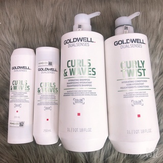  Bộ dầu gội xả dành cho tóc uốn xoăn CURLS WAVES GOLDWELL   hàng chính hãng   
