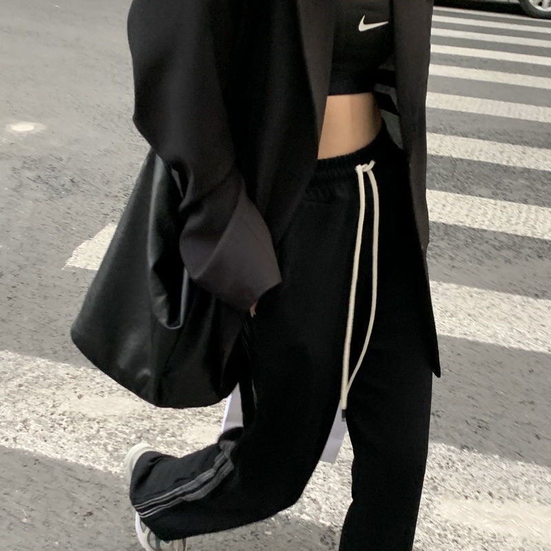 Túi Da PU Đeo Chéo Màu Đen Thời Trang Cho Nữ