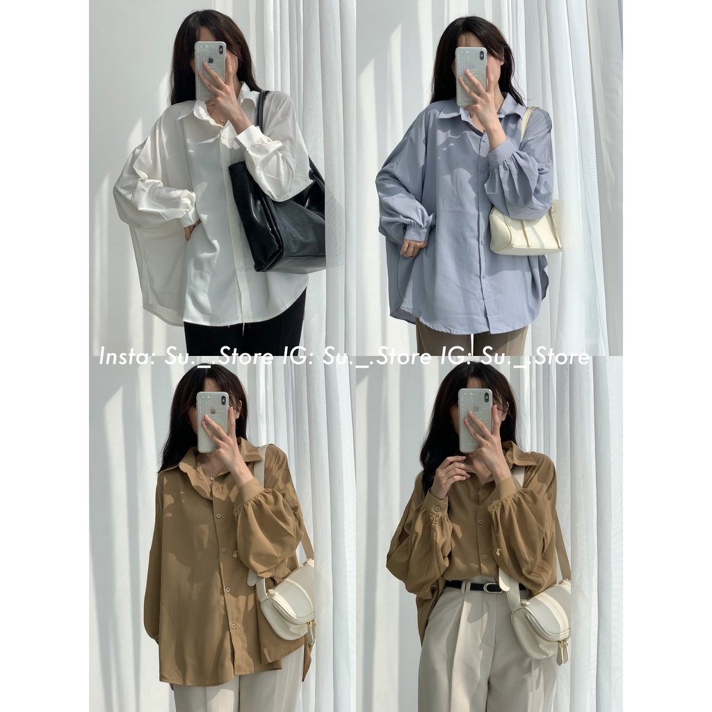 Áo sơ mi tay bồng đuôi tôm A2201 SUSTORE