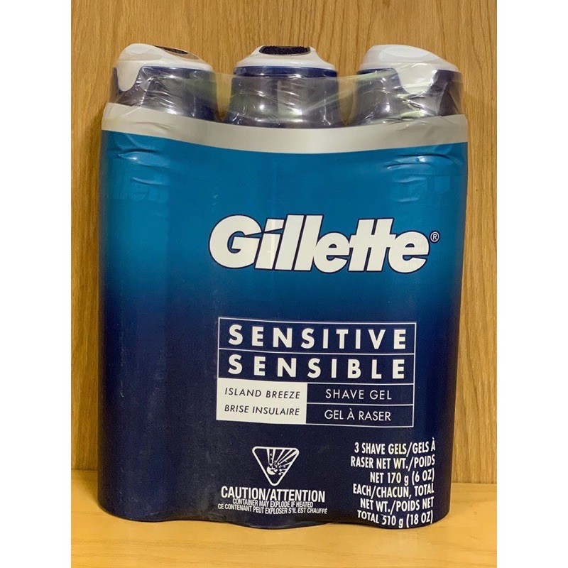 Gel cạo râu Gillette Sensitive Sensibile Shave Gel 170g