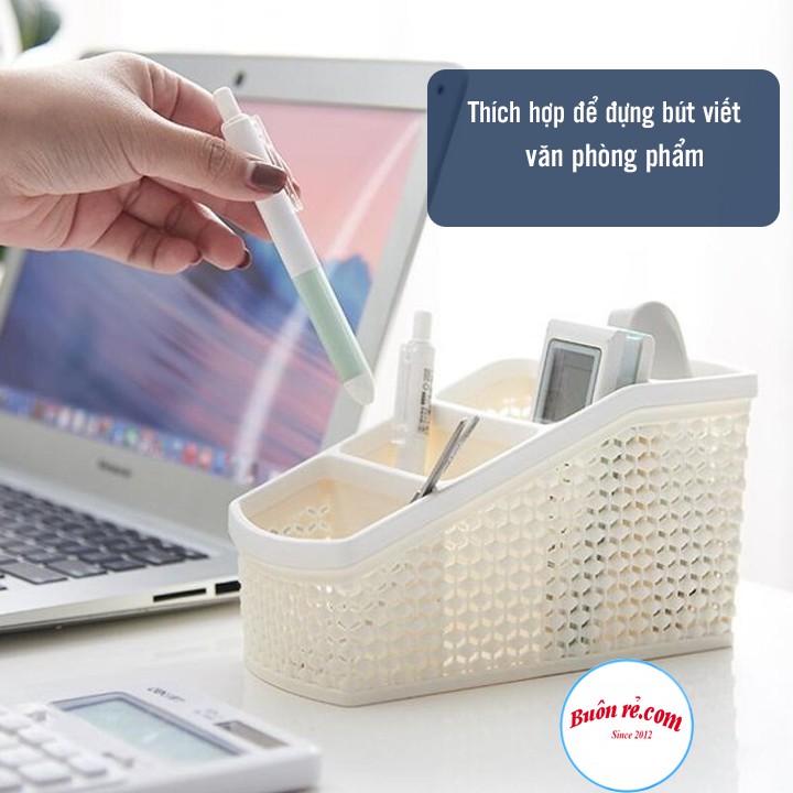 Khay nhựa tiện ích 4 ngăn VIỆT NHẬT PLASTIC (MS:5696) - khay đựng bút, đồ dùng học tập 01228 Buôn Rẻ