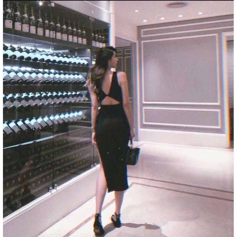 ✨ Đầm Body Xoắn Ngực Dáng Dài Xẻ Tà Trang Phục Dự Tiệc ✨ | BigBuy360 - bigbuy360.vn