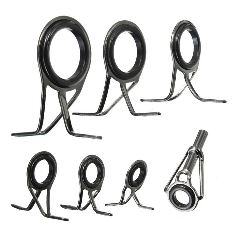 Set 7 khoen gắn cần câu cá 5-18mm chuyên dụng tiện lợi