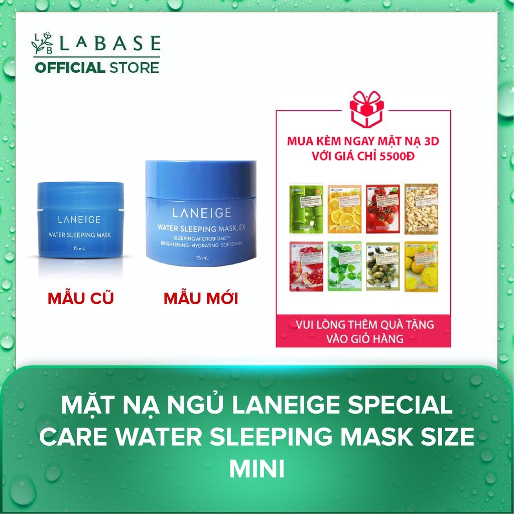 Mặt nạ ngủ Laneige Special Care Water Sleeping Mask size mini