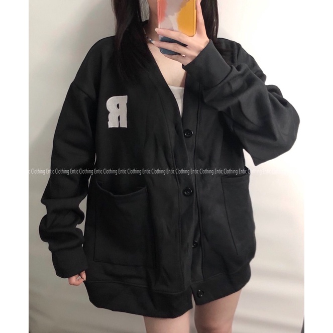 [Ảnh Thật] Áo Khoác Cardigan Thêu R Phiên Bản Nâng Cấp - Dày Dặn, Trendy và Chống Nắng