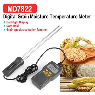 Thiết Bị Đo Nhiệt Độ Và Độ Ẩm Hạt MD7822 Màn Hình Kỹ Thuật Số Kèm Bộ Phụ Kiện