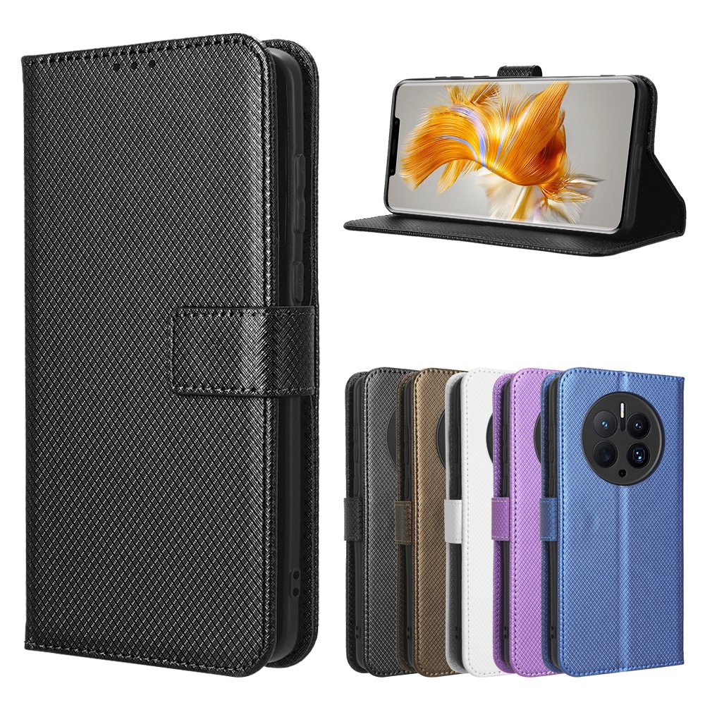Ốp lưng Huawei Mate50 Pro Flip Diamond PU Leather Wallet Khe cắm thẻ Vỏ điện thoại Huawei Mate 50 40