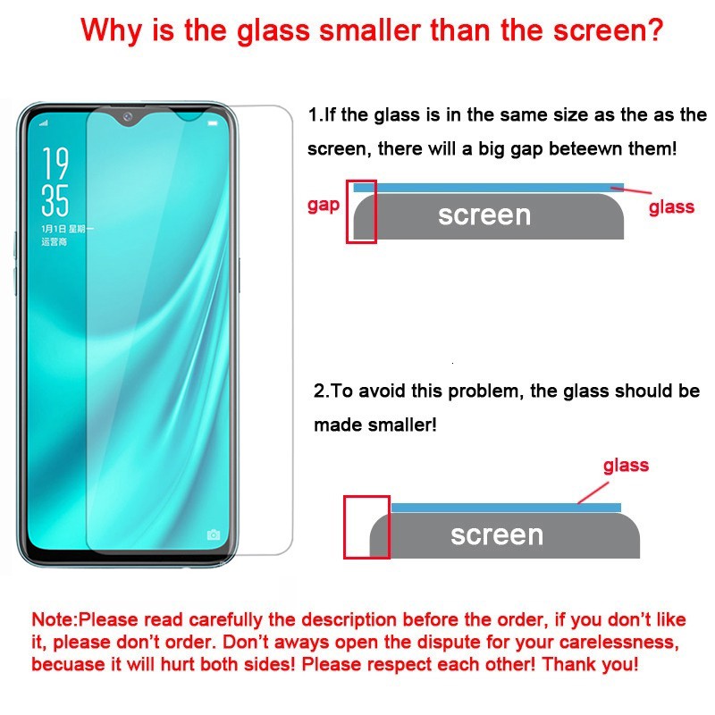 Kính cường lực trong suốt bảo vệ cho Temperd Glass OPPO F11 F9 F7 Youth R17 Pro R9s Plus Clear screen protector